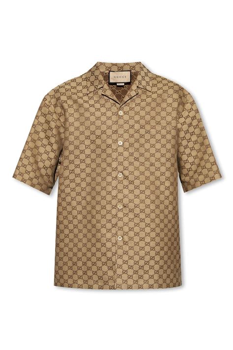 gucci silk outfit|gucci monogram shirt.